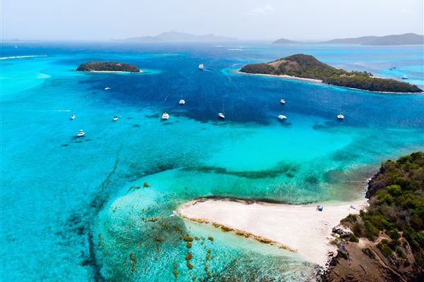 Turquoise Caribbean islands