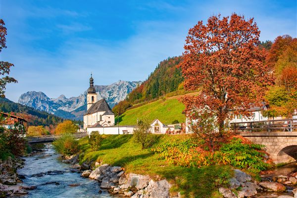The Bavarian Alps in Europe