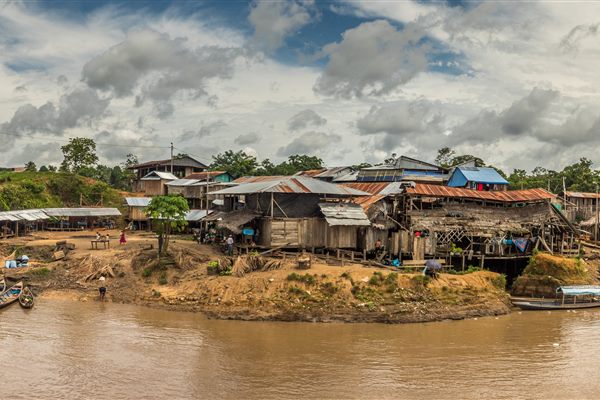 The Amazon River in South America